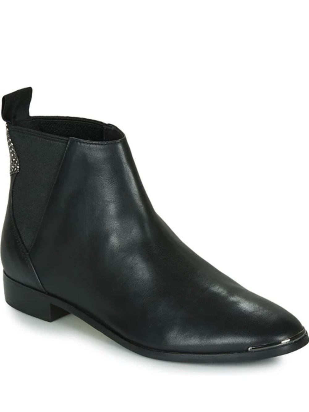 TED BAKER Women’s Leather Senata Flat Low Cut Ankle Bootie - Black 7.5 US/ 38 EU